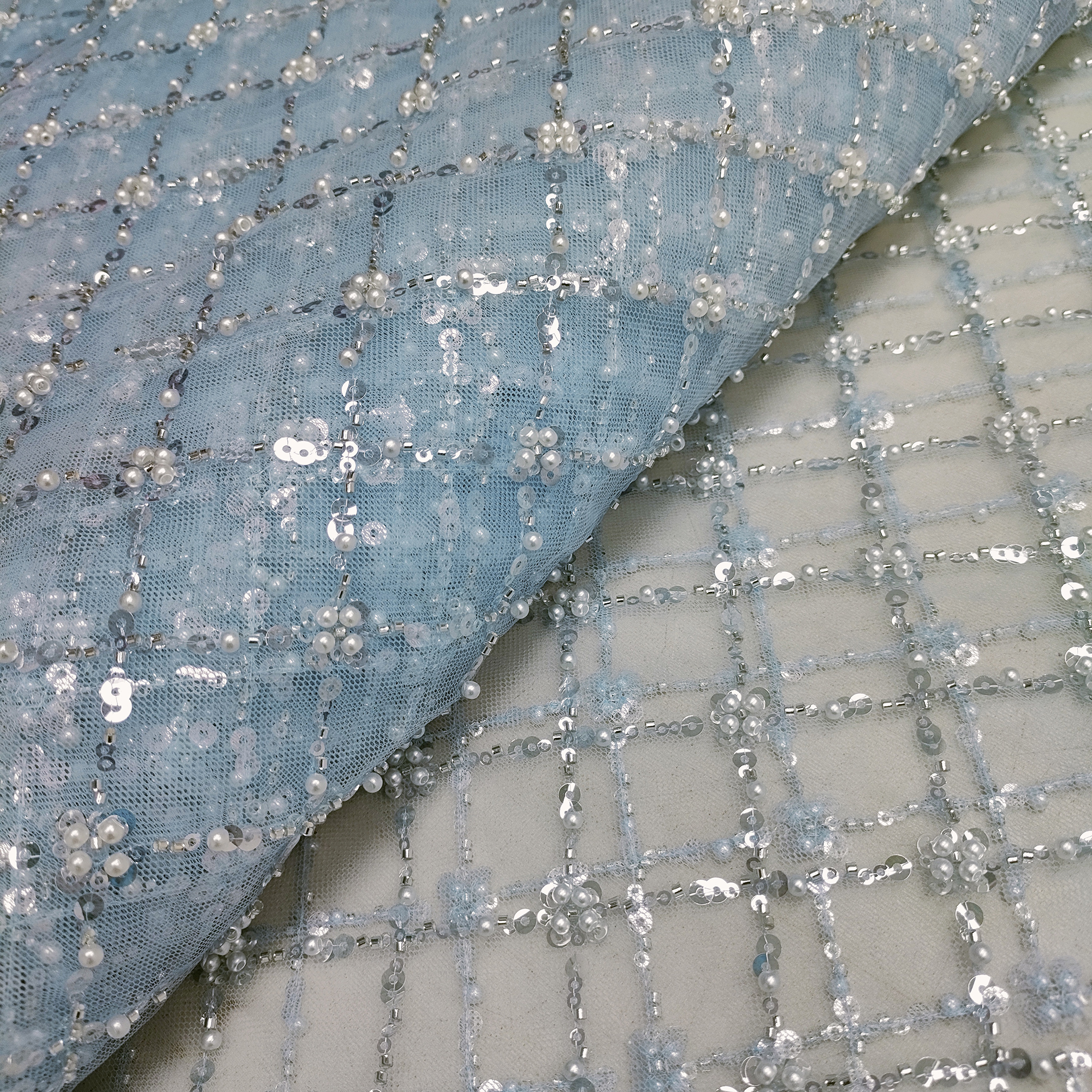 Women'S African Accessories - Sewing Tulle African Beaded Lace Fabric