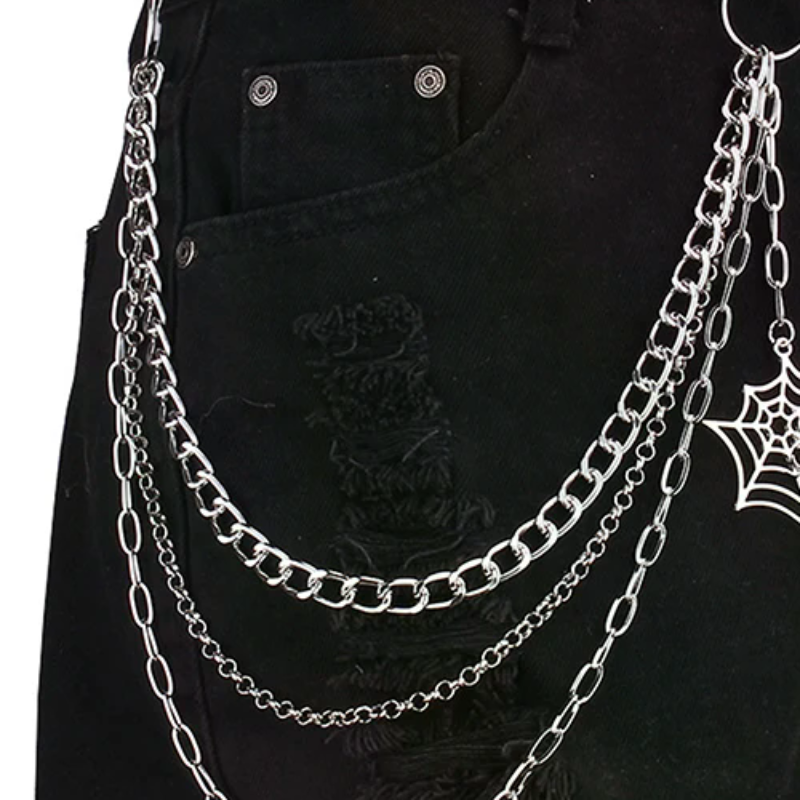 Women'S Jeans Accessories Chain - Fashion Punk Metal Pants Chain Hip