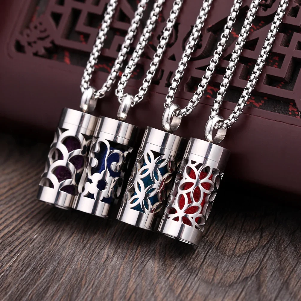 Women'S Essential Accessories - New Stainless Steel Aromatherapy Jewelry Necklaces