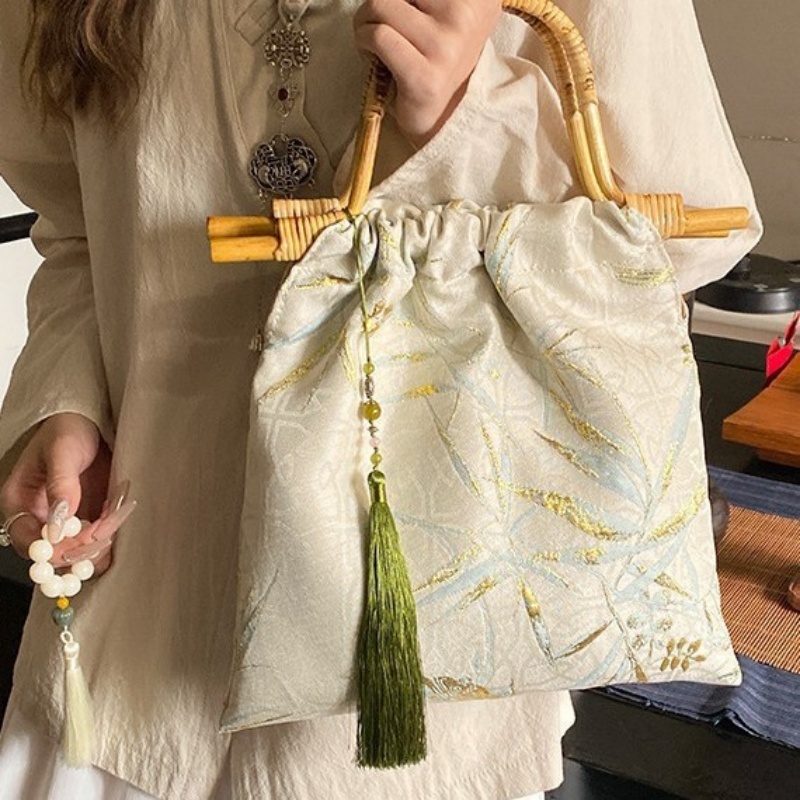 Women'S Accessories Handbags - Women's Bamboo Leaf Jacquard Hanfu Accessory