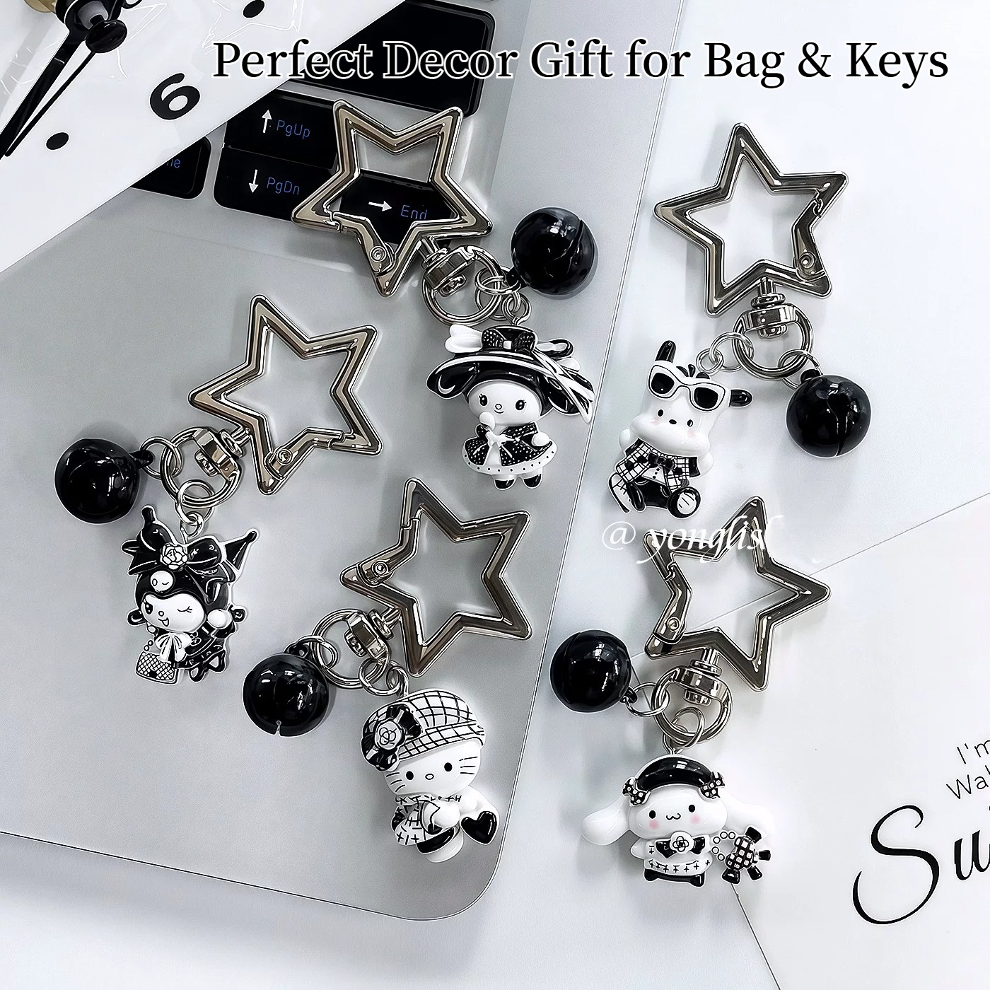 Women Accessories For Gift - Vintage Y2k Sanrio Hello Kitty Kuromi