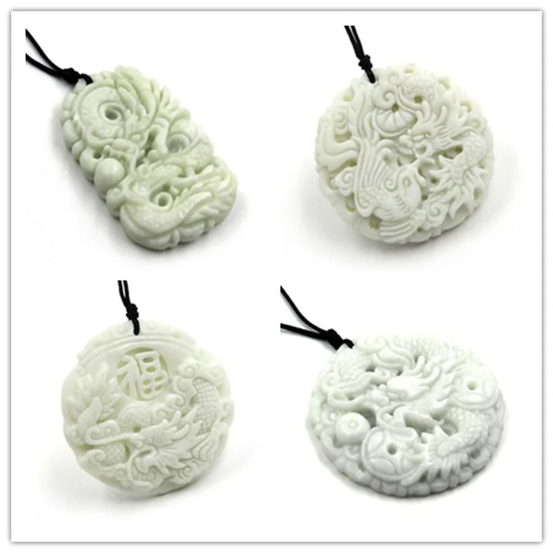 Natural White jade Dragon Phoe - Women Accessories For Hand recension och pris