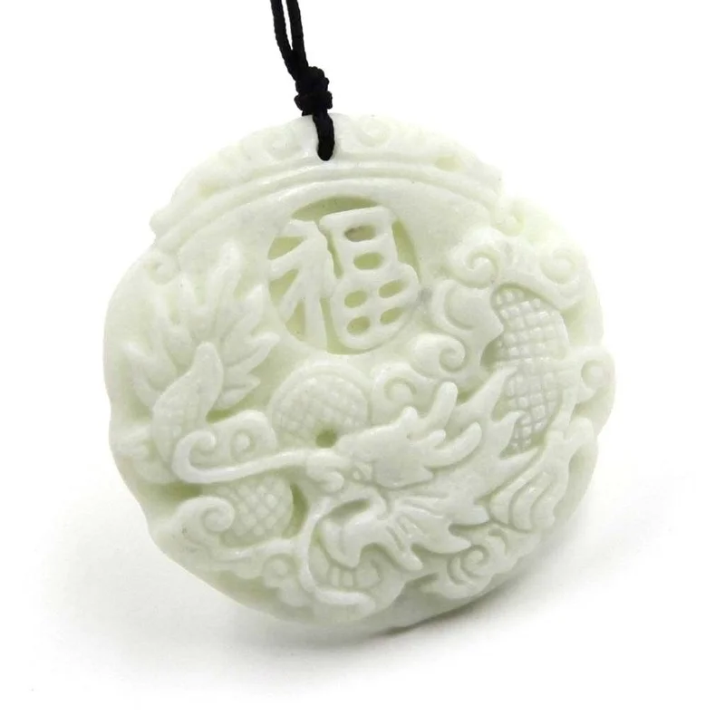 Natural White jade Dragon Phoe - Women Accessories For Hand recension och pris
