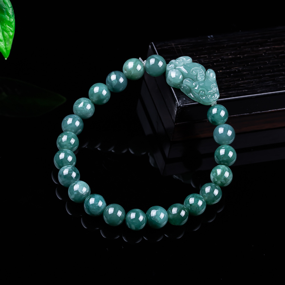 Natural Burmese Jadeite Pixiu  - Women Accessories For Gift recension och pris