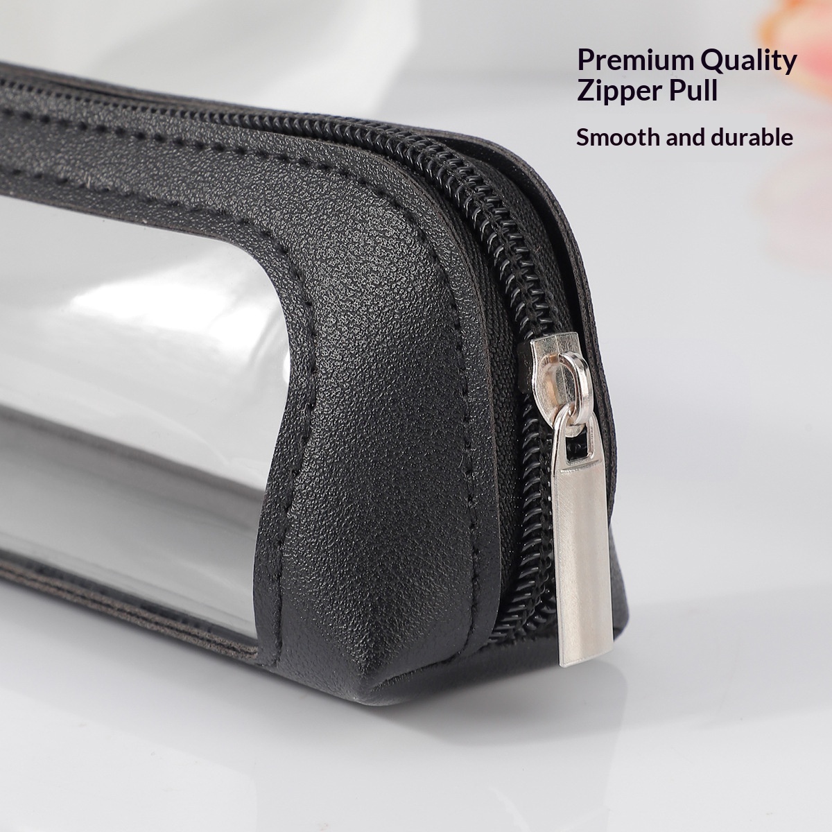 Small Clear PU Leather Travel  - Women Accessories Organizer recension och pris
