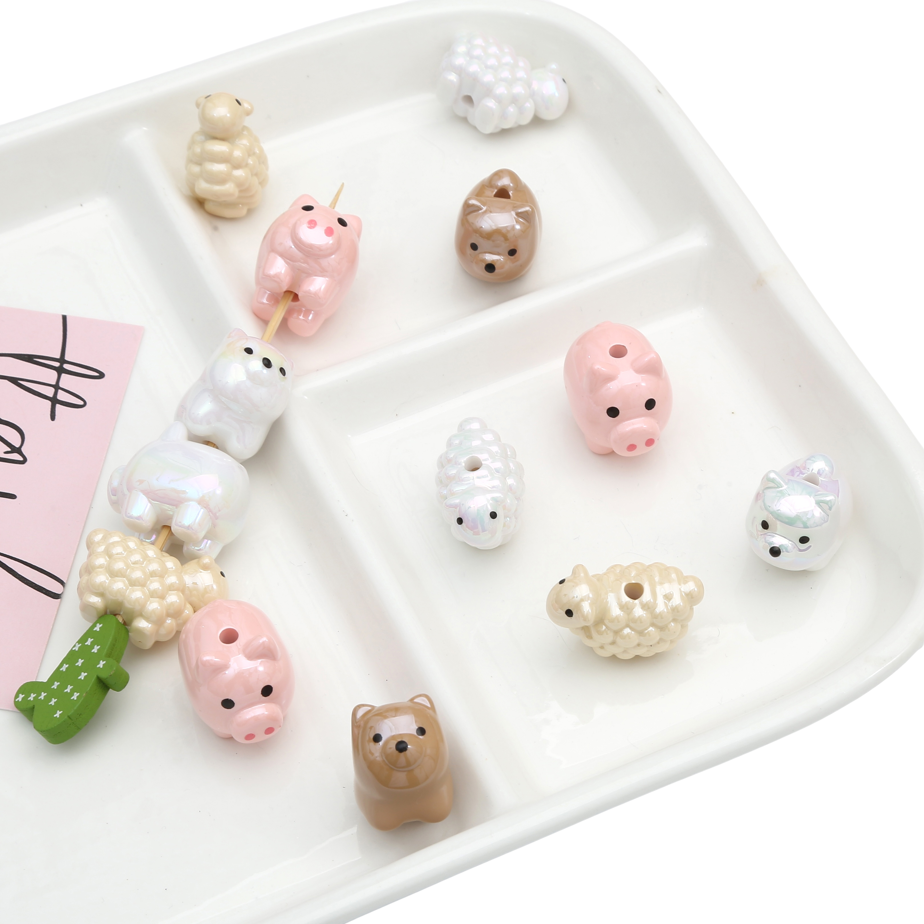Acrylic Animal Beads Sheep Pig - Women Accessories For Hand recension och pris