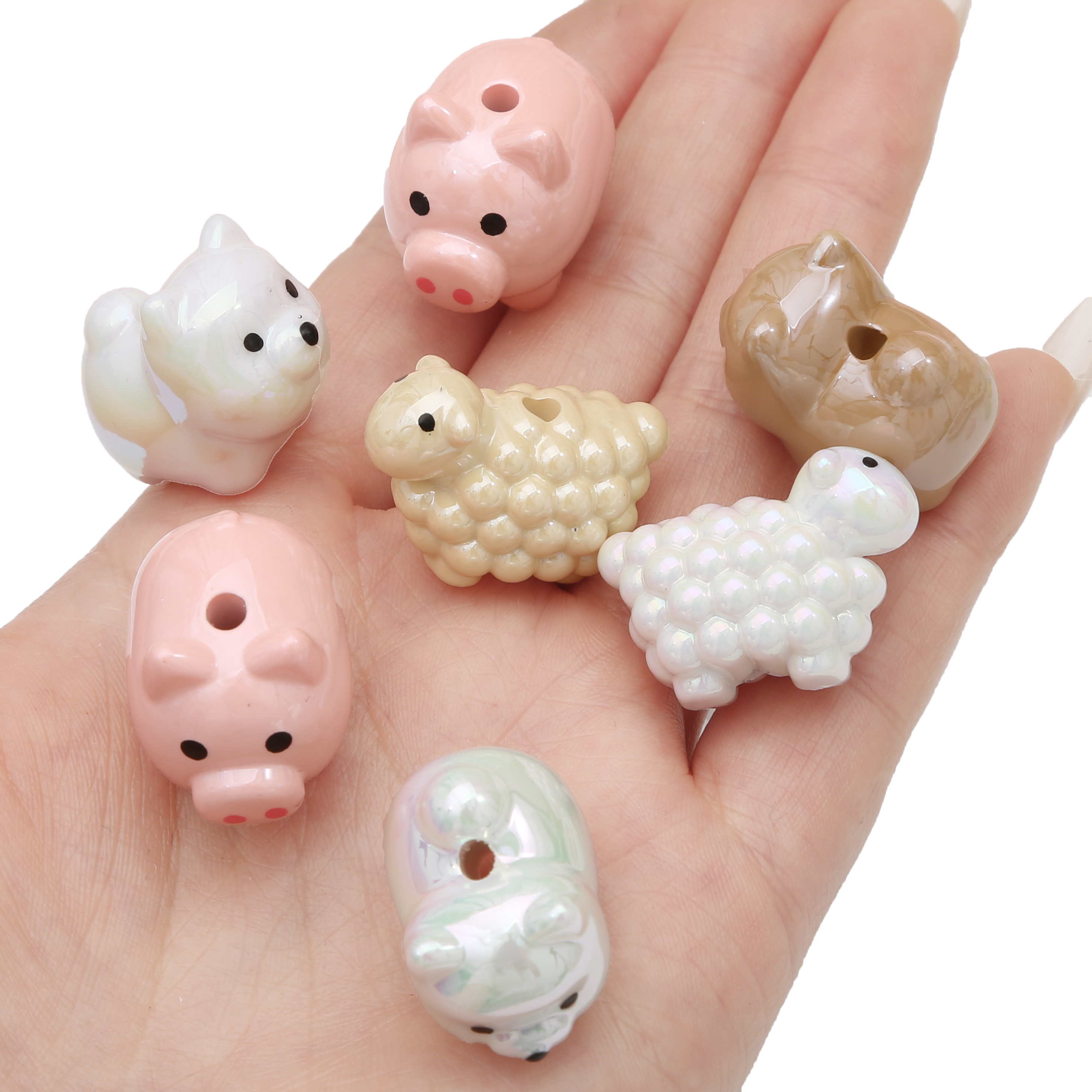 Acrylic Animal Beads Sheep Pig - Women Accessories For Hand recension och pris