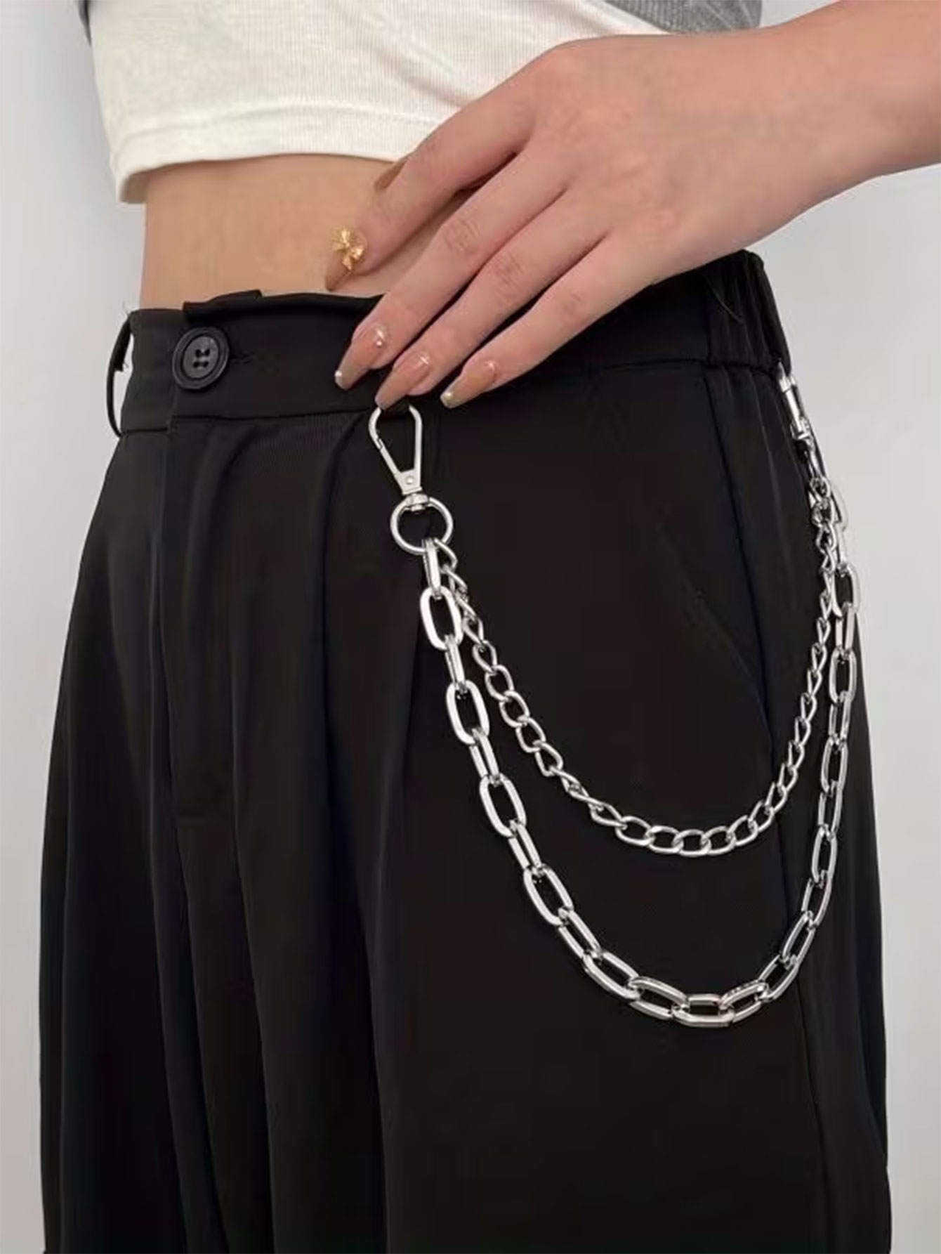 Unisex Punk Style Metal Fashio - Women'S Jeans Accessories Chain recension och pris