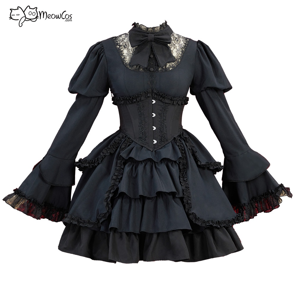 US Stock MEOWCOS Victorian Got - Layered Necklace Set recension och pris