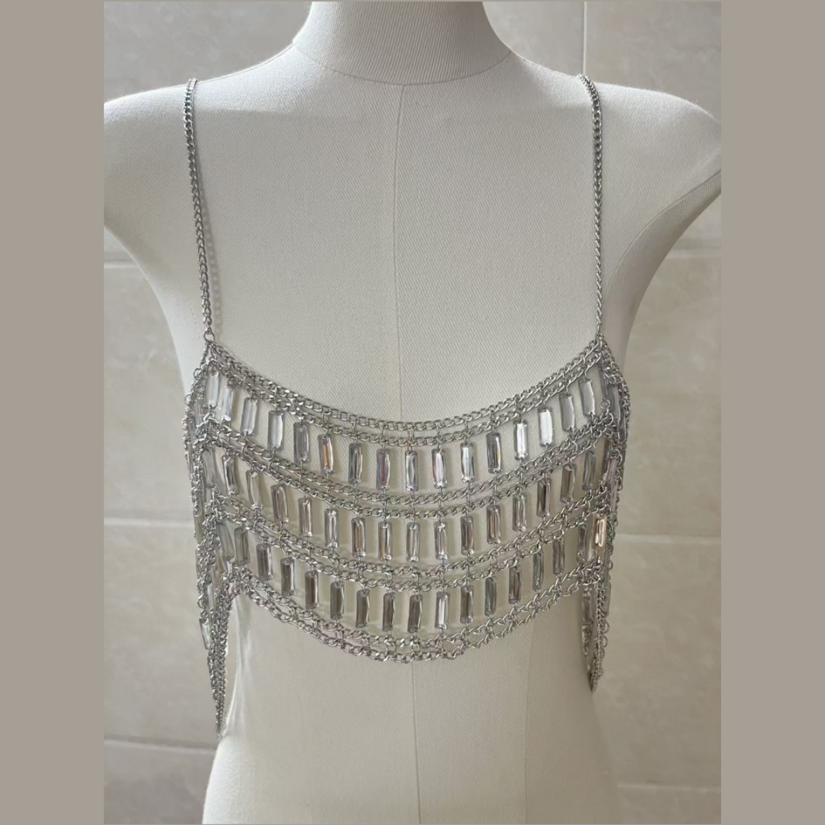 New Arrival Acrylic Sequins Ha - Layered Necklace Set recension och pris
