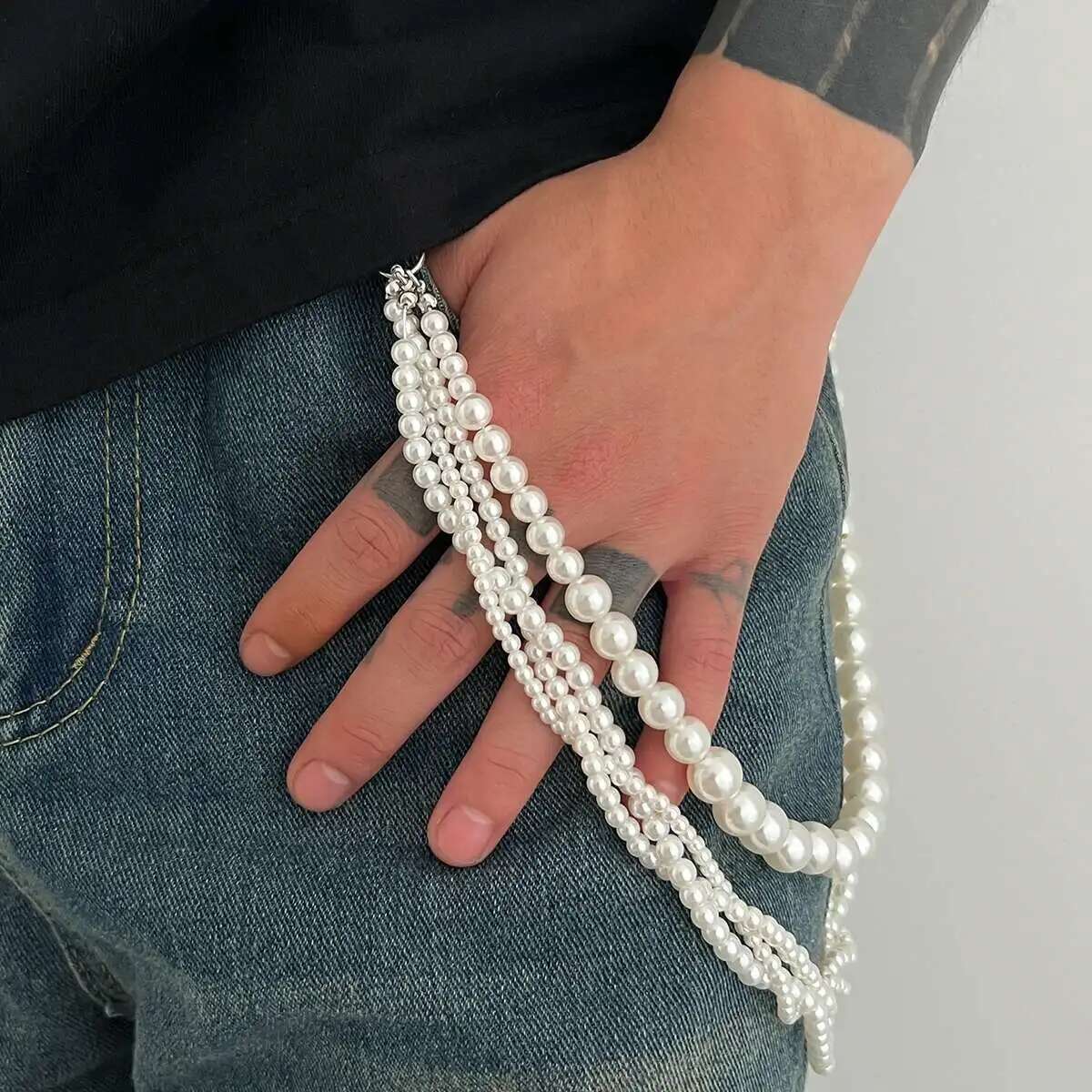 Lacteo Goth Multi Layer Imitat - Women'S Jeans Accessories Chain recension och pris