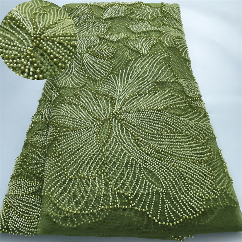 Luxury French Beaded Lace Fabr - Women'S African Accessories recension och pris