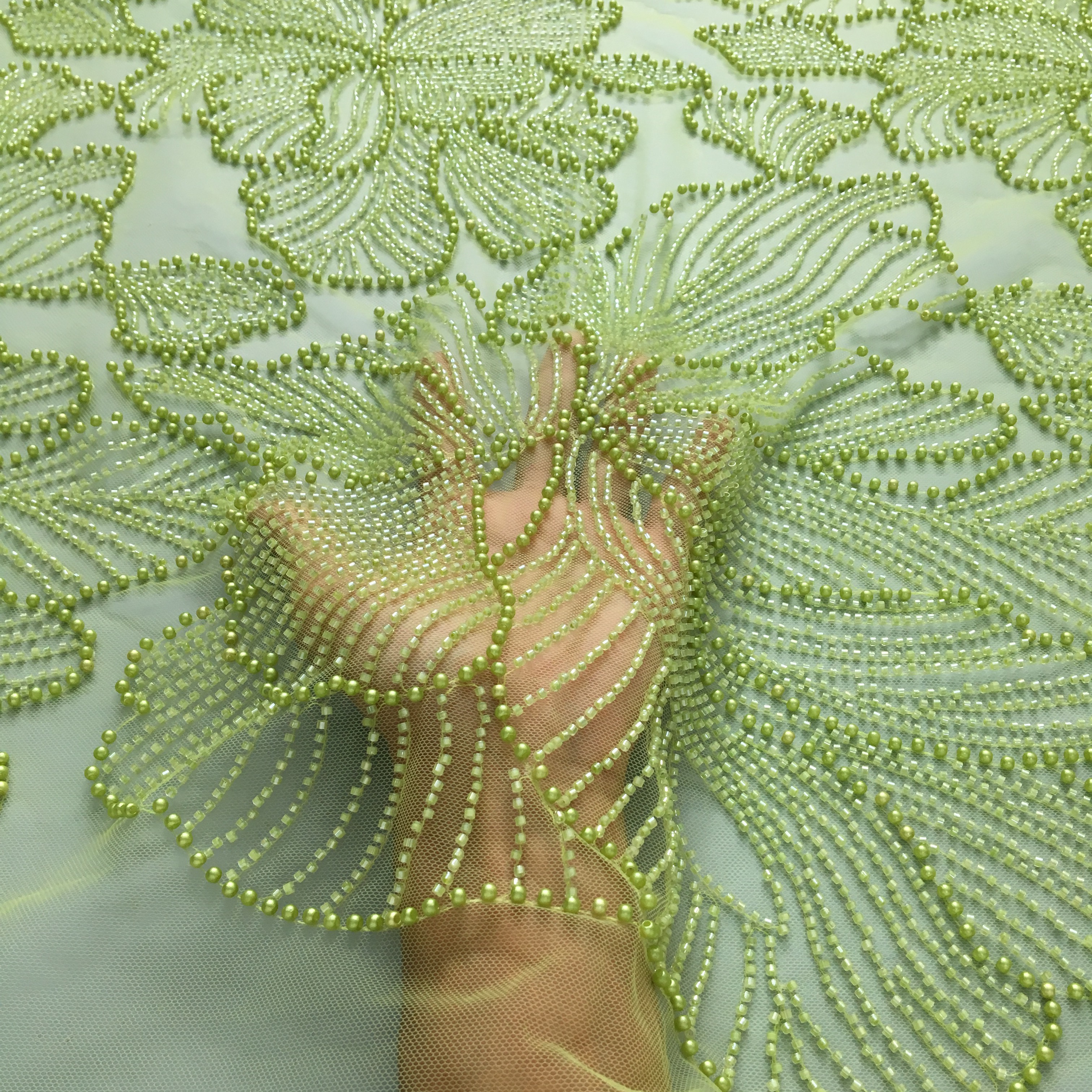 Luxury French Beaded Lace Fabr - Women'S African Accessories recension och pris
