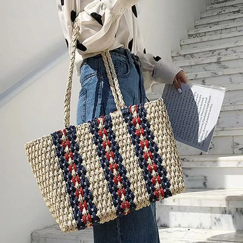 Straw Tote Bag Women One-Shoul - Women Accessories For Hand recension och pris