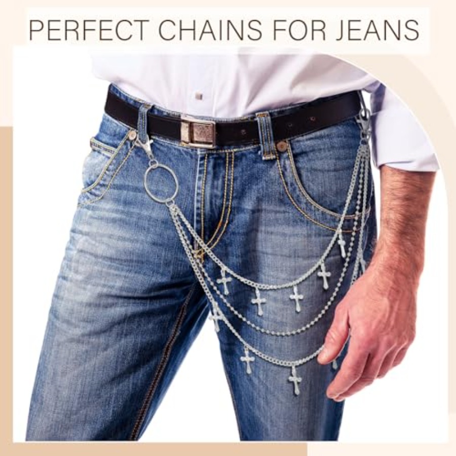6 Pcs Jeans Chain Belt Waist P - Women'S Jeans Accessories Chain recension och pris