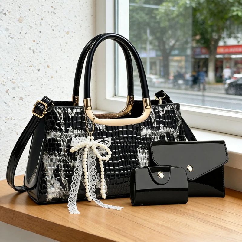 Women's Handbag Set, Crocodile - Women Accessories For Gift recension och pris