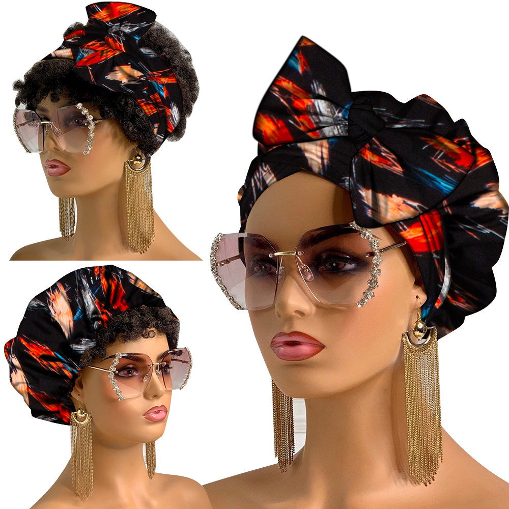 African Turban Cap with Ties A - Women'S African Accessories recension och pris