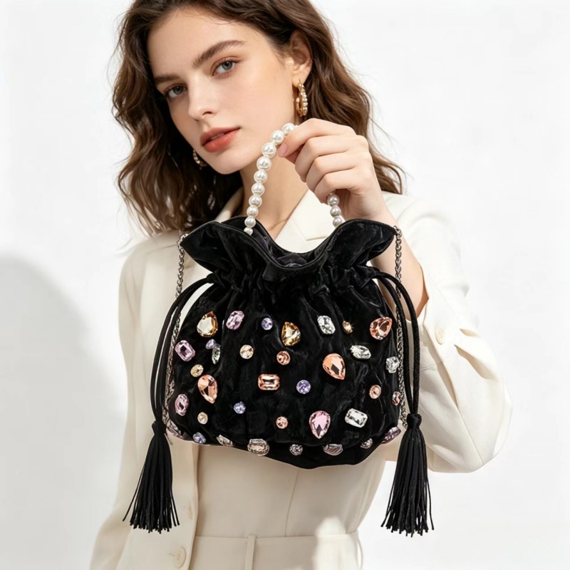 High-End Diamond Inlaid Pearl  - Women'S Accessories Handbags recension och pris
