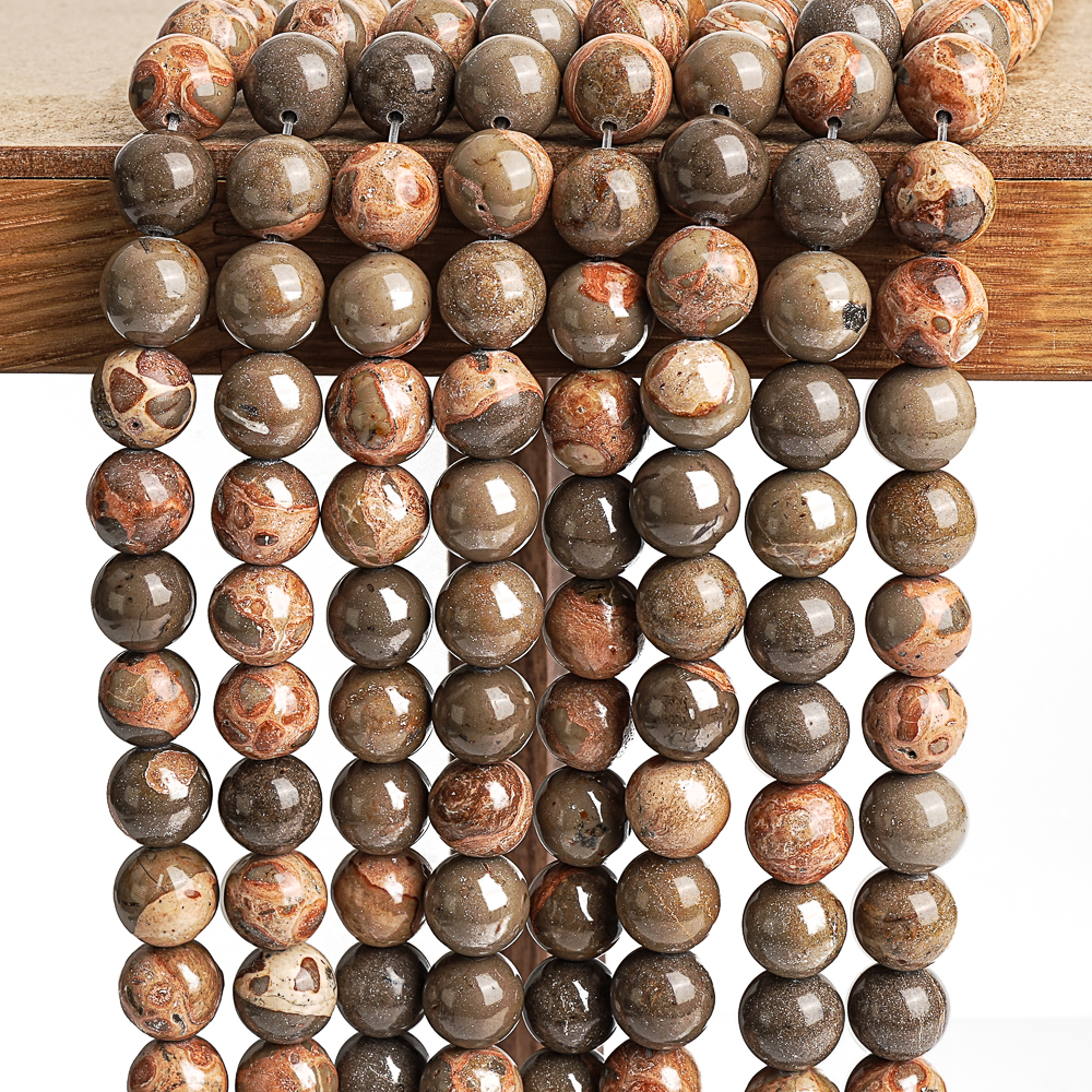 8/10mm Natural Stone Beads Afr - Women'S African Accessories recension och pris